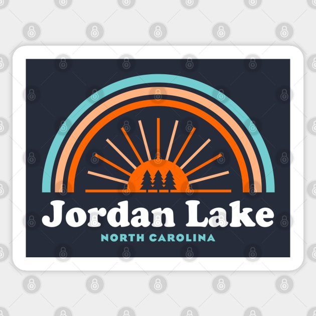 Jordan Lake North Carolina Rainbow Sticker by esskay1000